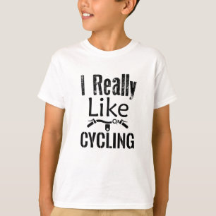 Ik hou echt van fietsen t-shirt