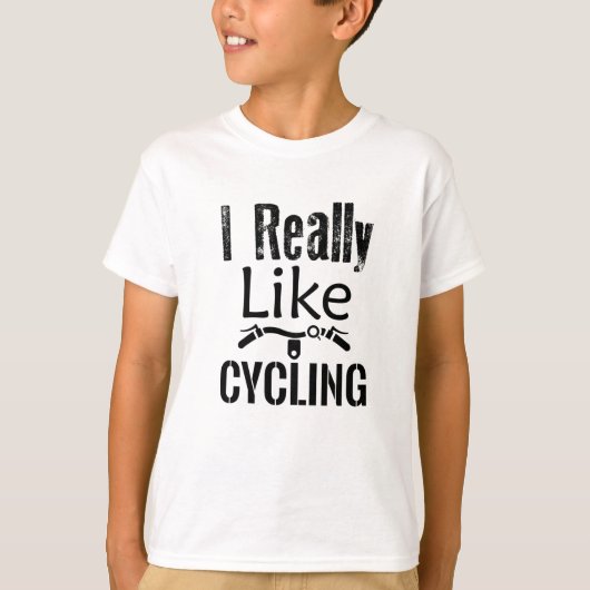 Ik hou echt van fietsen t-shirt (Voorkant)