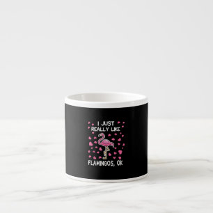 Ik hou echt van Flamingos, oké Flamingo Lover Espresso Kop
