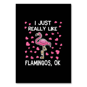 Ik hou echt van Flamingos, oké Flamingo Lover Kaart