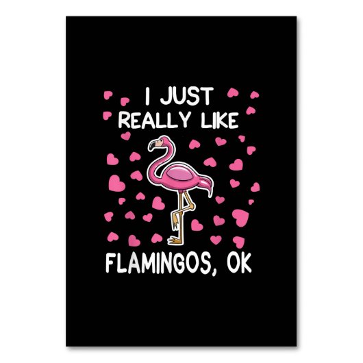 Ik hou echt van Flamingos, oké Flamingo Lover Kaart (Voorkant)