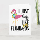 Ik hou echt van Flamingos oké? Kaart (Voorkant)