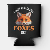 Ik hou echt van Foxes. Blikjeskoeler (Voorkant)