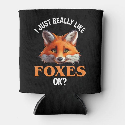 Ik hou echt van Foxes. Blikjeskoeler (Voorkant)