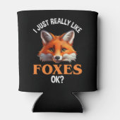 Ik hou echt van Foxes. Blikjeskoeler (Achterkant)