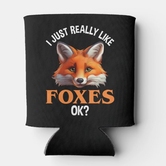 Ik hou echt van Foxes. Blikjeskoeler (Achterkant)