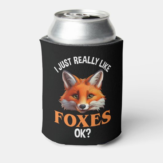 Ik hou echt van Foxes. Blikjeskoeler (Blikje Achterkant)