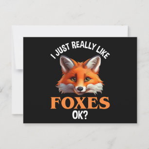 Ik hou echt van Foxes. Briefkaart
