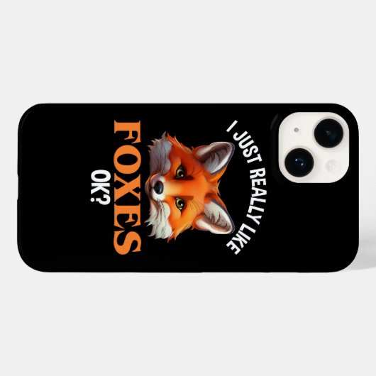 Ik hou echt van Foxes. Case-Mate iPhone Case (Achterkant (horizontaal))