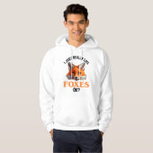 Ik hou echt van Foxes. Hoodie (Voorkant volledig)