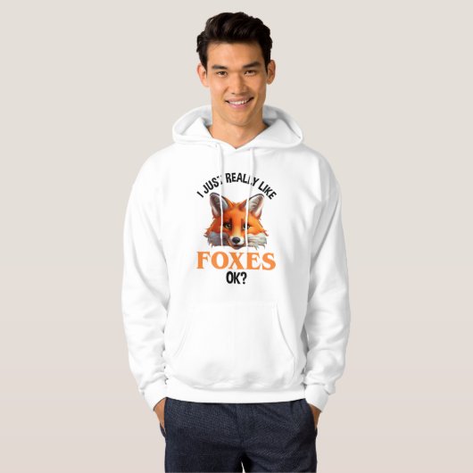 Ik hou echt van Foxes. Hoodie (Voorkant volledig)