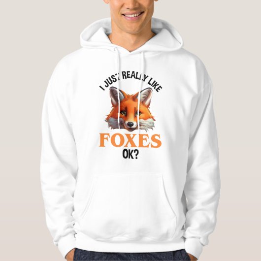 Ik hou echt van Foxes. Hoodie (Voorkant)