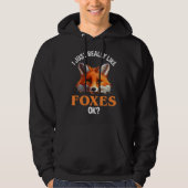 Ik hou echt van Foxes. Hoodie (Voorkant)