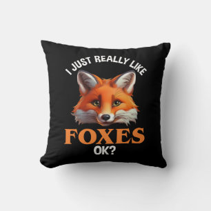 Ik hou echt van Foxes. Kussen