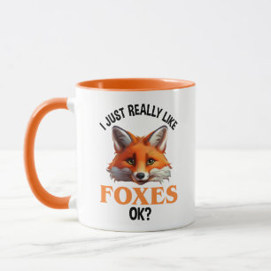 Ik hou echt van Foxes. Mok