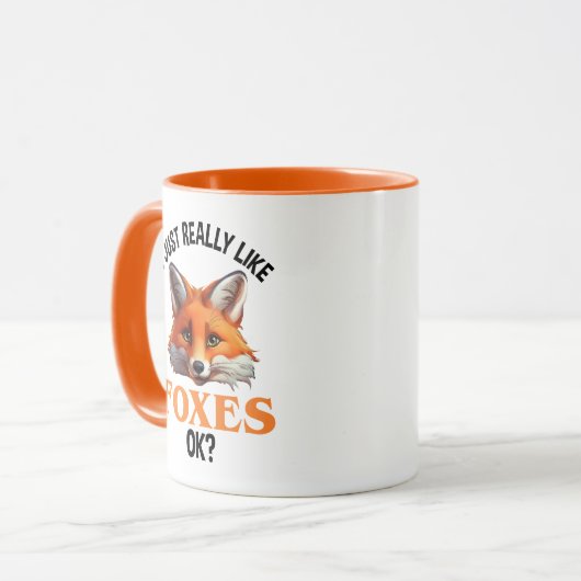 Ik hou echt van Foxes. Mok (Voorkant links)