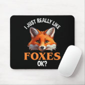 Ik hou echt van Foxes. Muismat (Met muis)