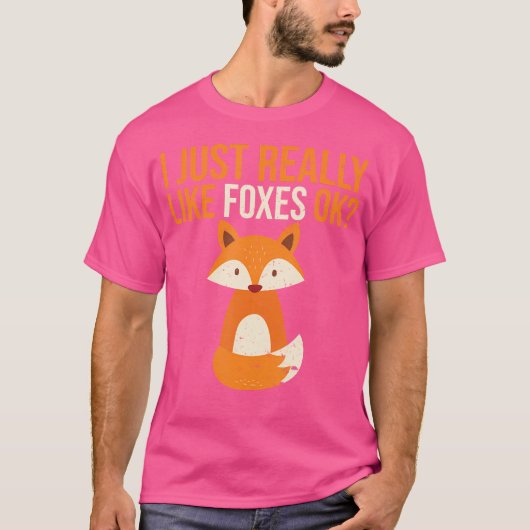 Ik hou echt van Foxes Oké Fox T-shirt (Voorkant)