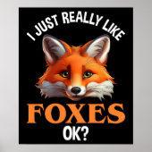 Ik hou echt van Foxes. Poster (Voorkant)