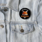 Ik hou echt van Foxes. Ronde Button 5,7 Cm (In situ)