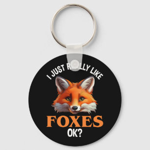Ik hou echt van Foxes. Sleutelhanger