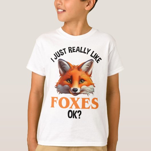 Ik hou echt van Foxes. T-shirt (Voorkant)