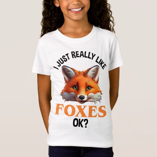 Ik hou echt van Foxes. T-shirt (Voorkant)