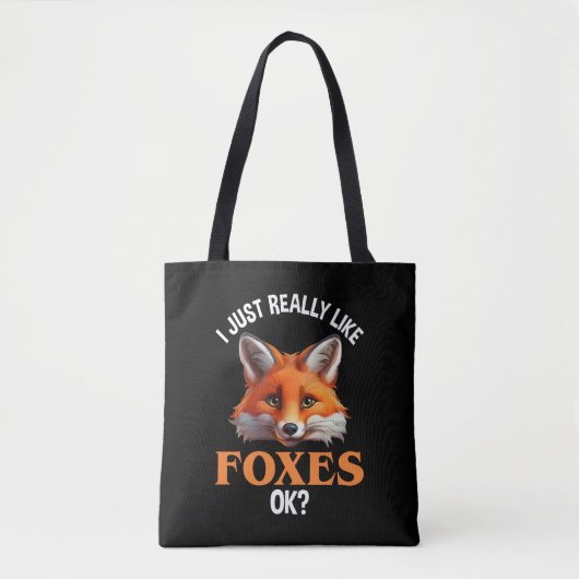 Ik hou echt van Foxes. Tote Bag (Voorkant)