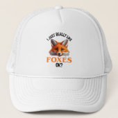 Ik hou echt van Foxes. Trucker Pet (Voorkant)