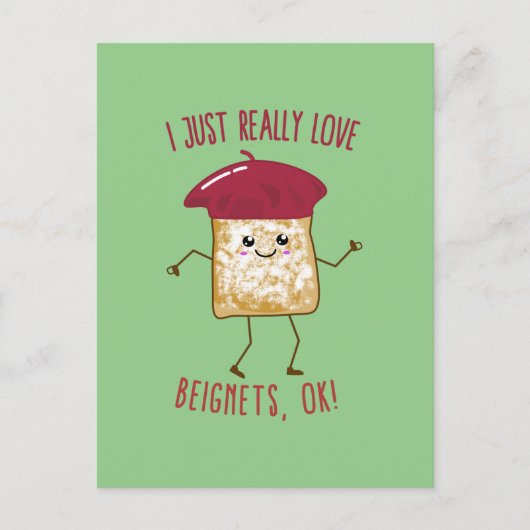 Ik hou echt van gedenknetten. Cute Kawaii Briefkaart (Voorkant)