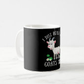 Ik hou echt van geiten oké? grappige geitenliefheb koffiemok (Voorkant links)