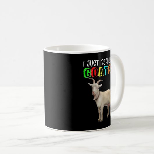 Ik hou echt van geitenliefhebbers. koffiemok (Voorkant rechts)