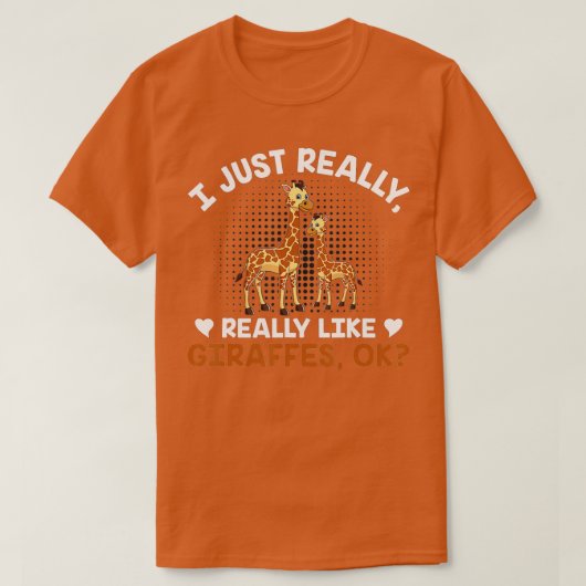 Ik hou echt van Giraffes. T-shirt (Design voorkant)
