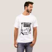 Ik hou echt van gitaren t-shirt (Voorkant volledig)