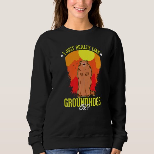Ik hou echt van Groundhogs OK Marmot Trui (Voorkant)