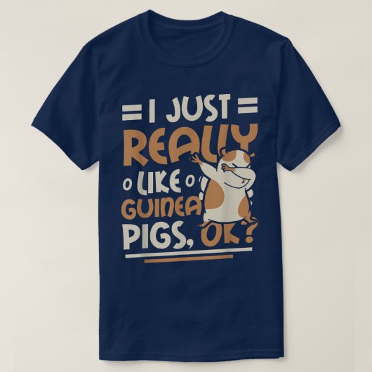 Ik hou echt van Guinee-Bisschjes. T-shirt (Design voorkant)
