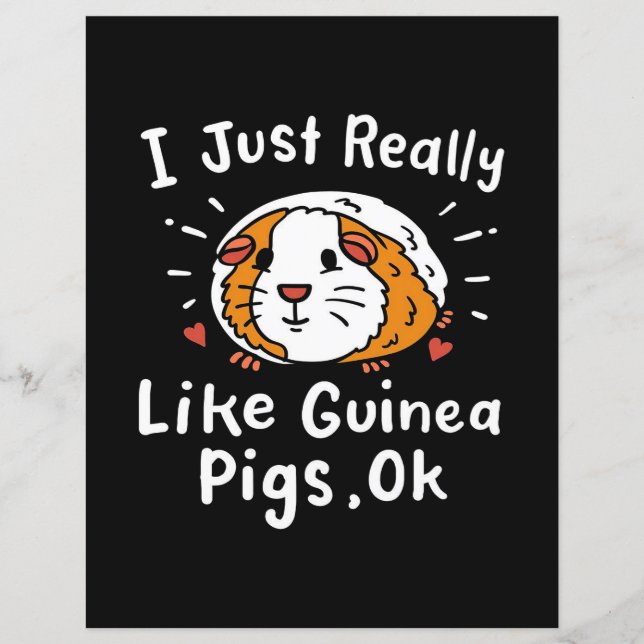 Ik hou echt van Guinee-Guinea Pig Kawaii (Voorkant)