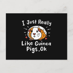Ik hou echt van Guinee-Guinea Pig Kawaii Briefkaart