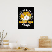 Ik hou echt van Guinee Pigs Cavy Roddent Poster (Keuken)