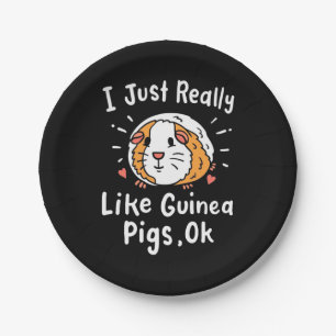 Ik hou echt van Guinee Pigs Papieren Bordje