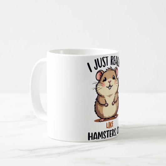 Ik hou echt van Hamsters Koffiemok (Voorkant links)
