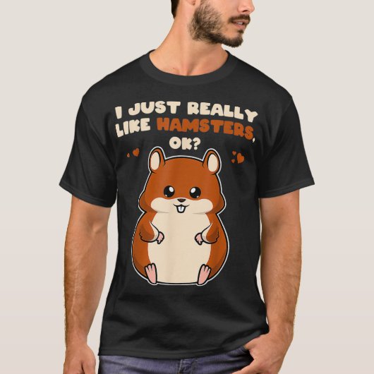 Ik hou echt van hamsters OK Schattigee peuters T-shirt (Voorkant)