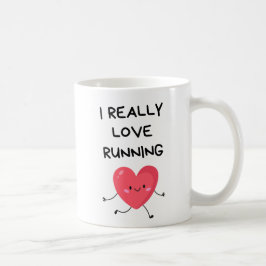 Ik hou echt van hardlopen, Valentijnsdag voor hard Koffiemok