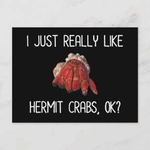Ik hou echt van Hermit Crabs, oké? Briefkaart