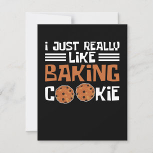 Ik hou echt van het Bakken van Koekjes Notitiekaartje