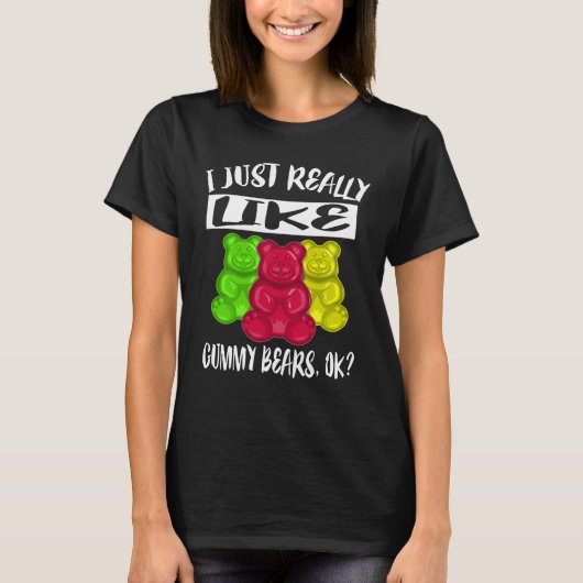 Ik hou echt van het Shirt van Gummy Beren (Voorkant)