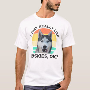 Ik hou echt van Huskies. T-shirt