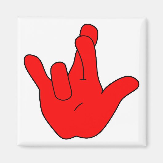 Ik hou echt van je ASL ©WhiteTigerLLC.com Magneet (Voorkant)