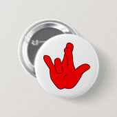 Ik hou echt van je ASL ©WhiteTigerLLC.Com Ronde Button 5,7 Cm (Voorkant /achterkant)