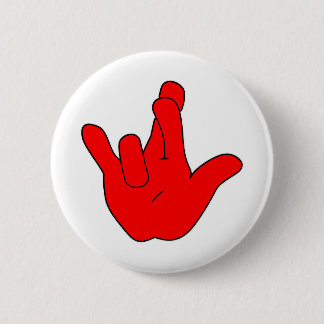 Ik hou echt van je ASL ©WhiteTigerLLC.Com Ronde Button 5,7 Cm